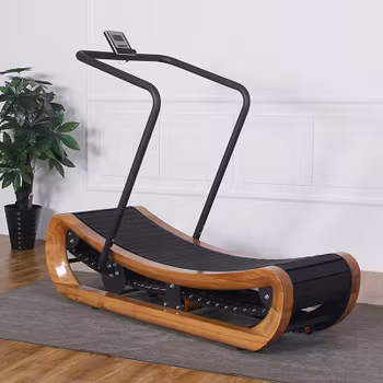 DISSOLVED DC-TDM013 Commercial Wood Curved Treadmill