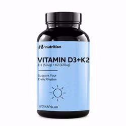 Vitamin D3 + K2 120 kapslar