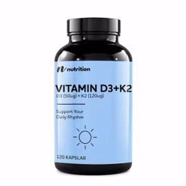 Vitamin D3 + K2 120 kapslar