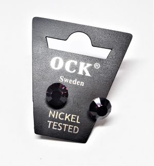 Örhängen med Sten Lila