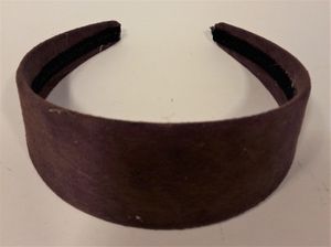 Diadem i brun mocka