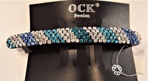 Hårspänne strass blå ton