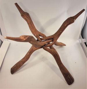Stöd för t.ex. skål snidat trä, x1