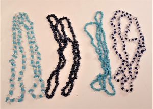 Halsband i olika blå färger, 4 olika att välja på, x1