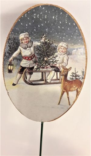 Sticks med julmotiv