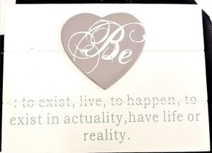 Tavla med text "Be, to exist..."