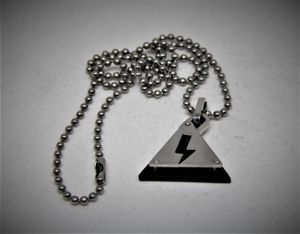Halsband med Blixt Svart