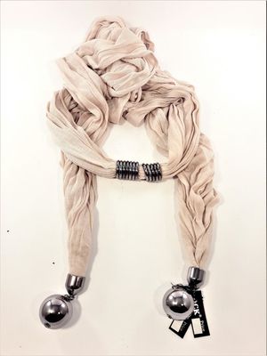 Häftig scarf, beige