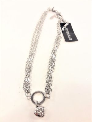 Halsband Stål med Hjärta