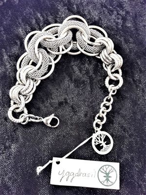 Armband Rostfritt Stål med Ringar