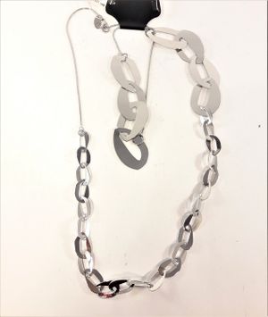 Halsband med Länkar Silverfärg