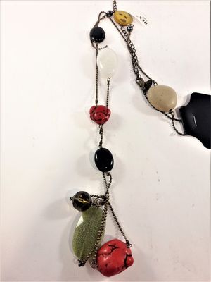 Halsband med Stenar Multifärg