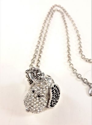 Halsband med Hänge Snobben och Strass Silverfärg