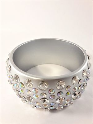 Brett Stelt Armband Silverfärg