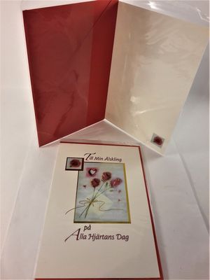 Alla Hjärtans Dag-kort med kuvert