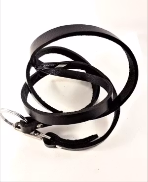 Långt Armband/Rem Svart Läder