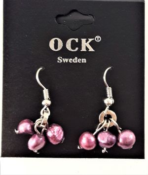 Örhängen med Detaljer Lila