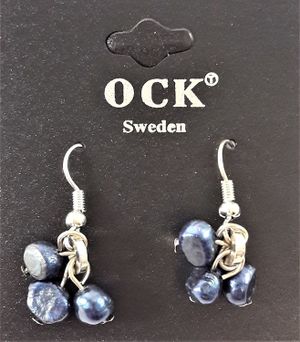 Örhängen med Detaljer Blå