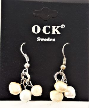 Örhängen med Detaljer Vit