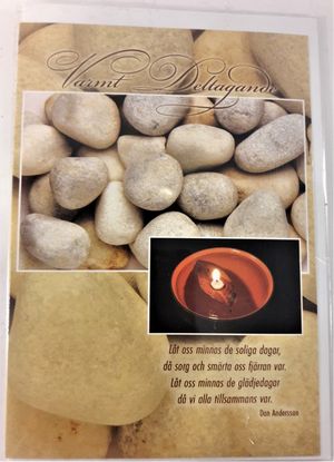 Vackert kort "Varmt deltagande"