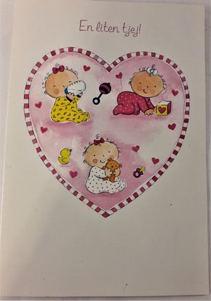Grattiskort "En liten tjej"