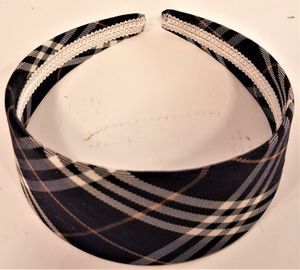 Diadem i skotskrutigt blått