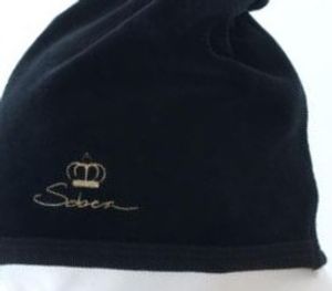 Mössa Sobea, velour, svart, strl 38/42