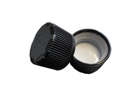 1 liters flaske HDPE med 28 mm barnesikker kork