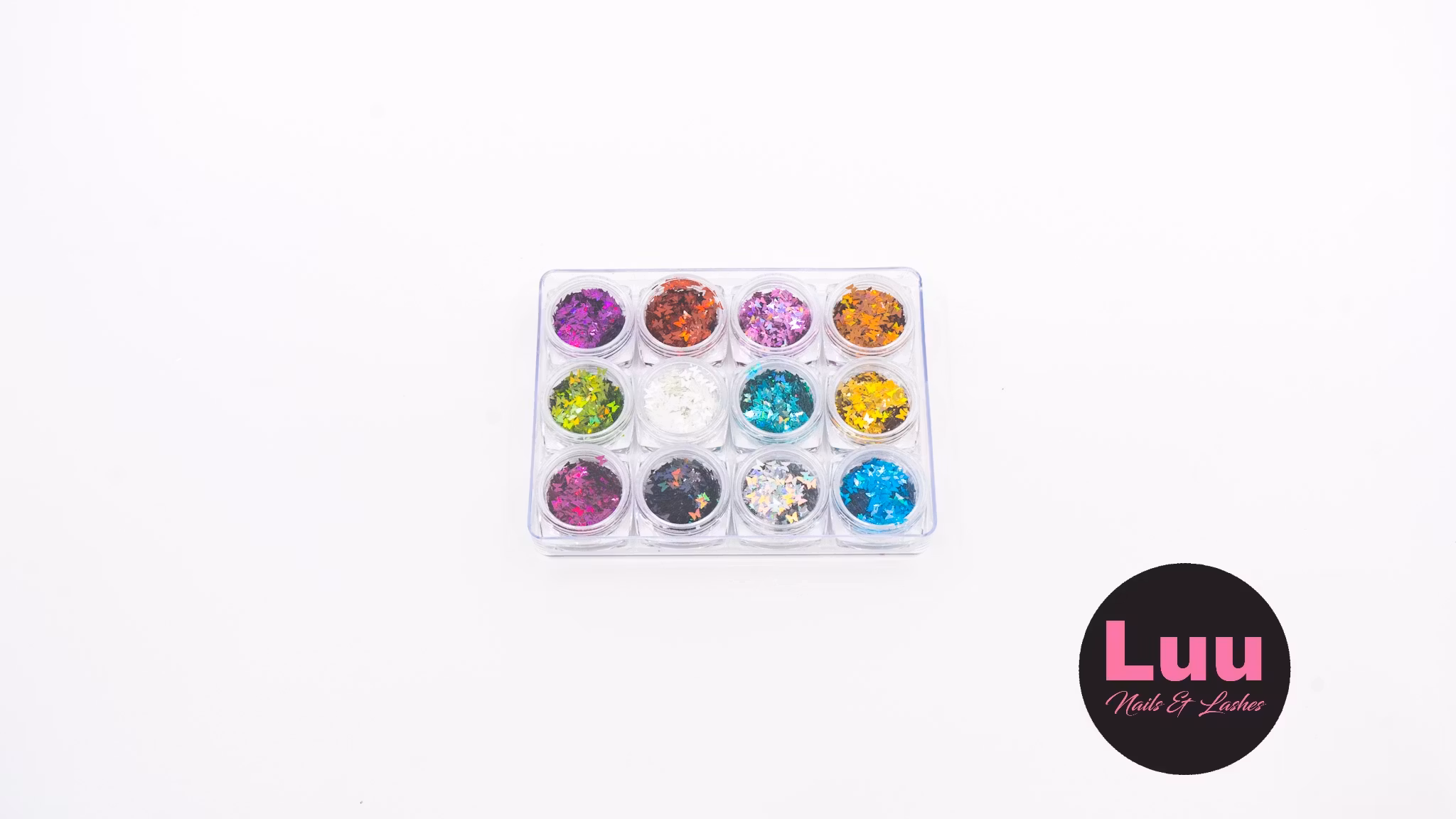 Holographic butterfly nail art glitter