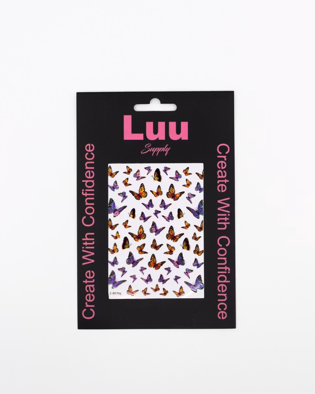 Butterfly nailstickers in blue and brown color