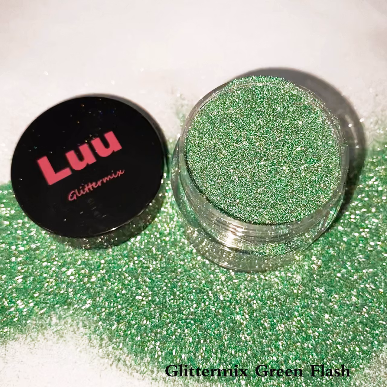 Flash glitter light green 15g