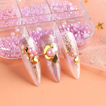 Purple pearls for nailart 6 sizez