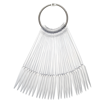 Transparant nailtips display stiletto