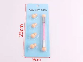 Double head sponge pen for nailart