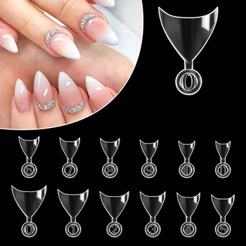 Short round/ trangular  tips 500 pcs in 10 sizes