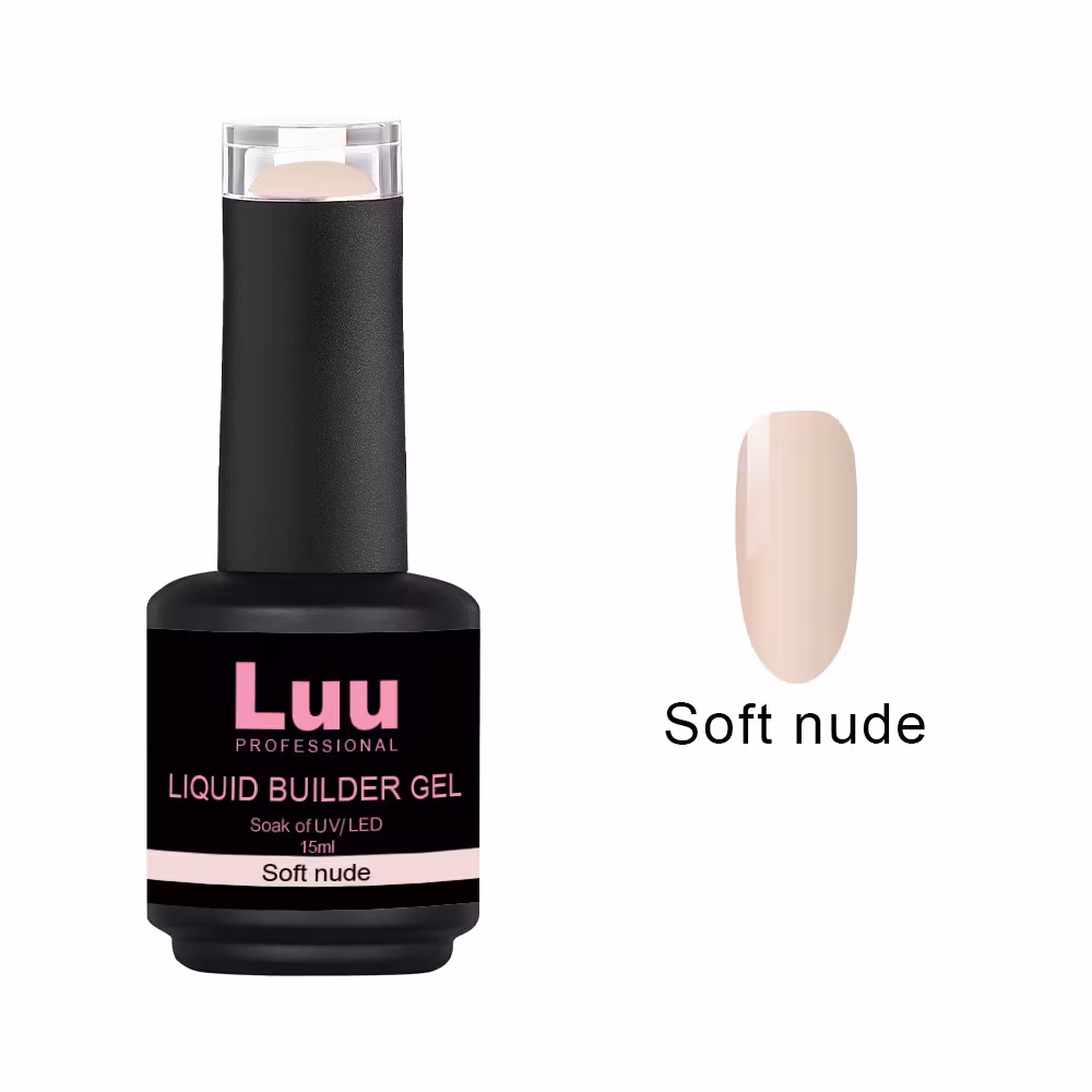 Liquid builder gel Soft nude 15ml