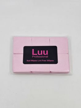 Lint free nail wipe pads 300 pcs pink