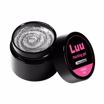 Painting Gel silver glitter