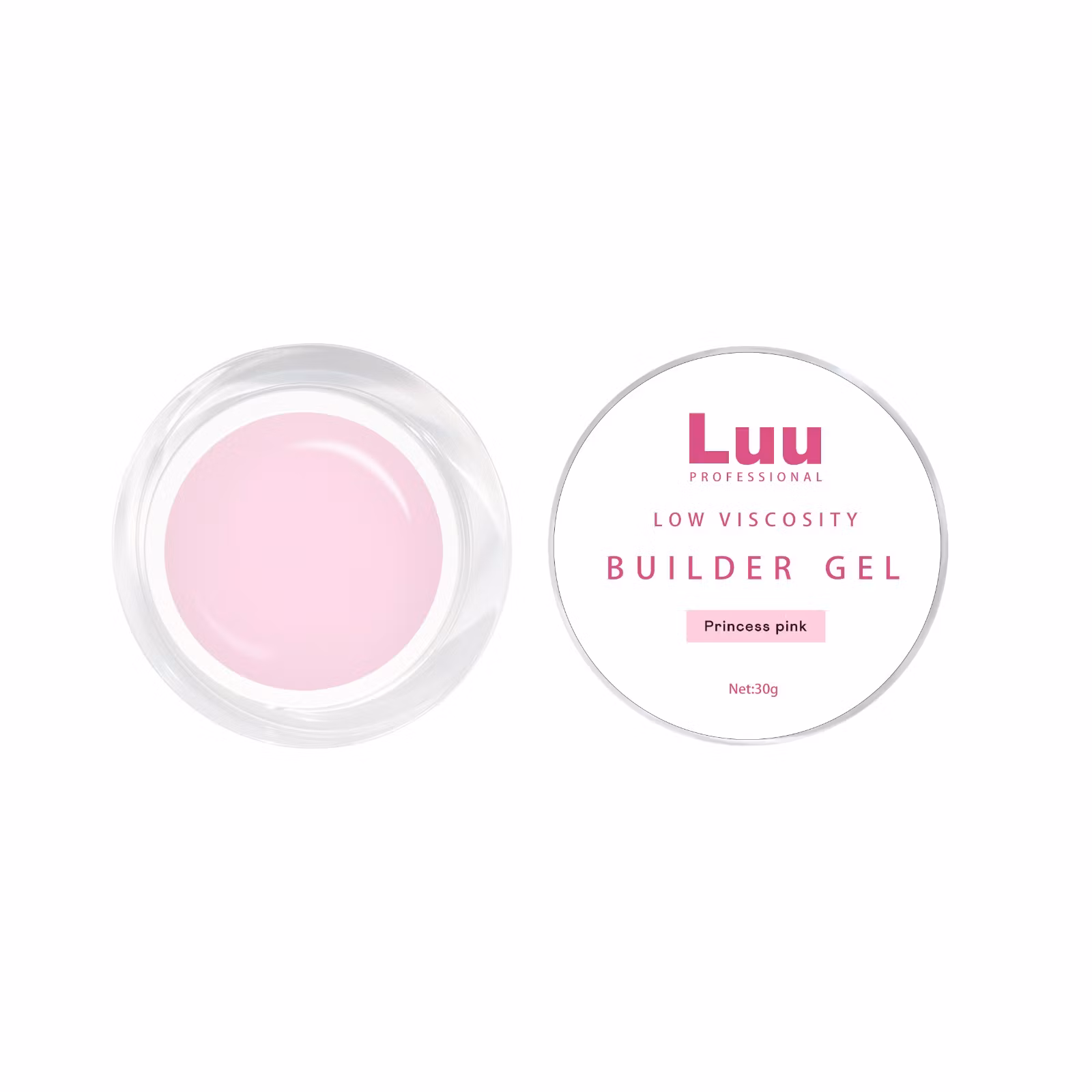 Gel builder Princess Pink low viscosity 30g