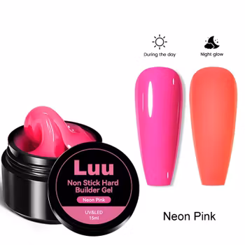Hard builder gel non sticky Neon Pink 15g