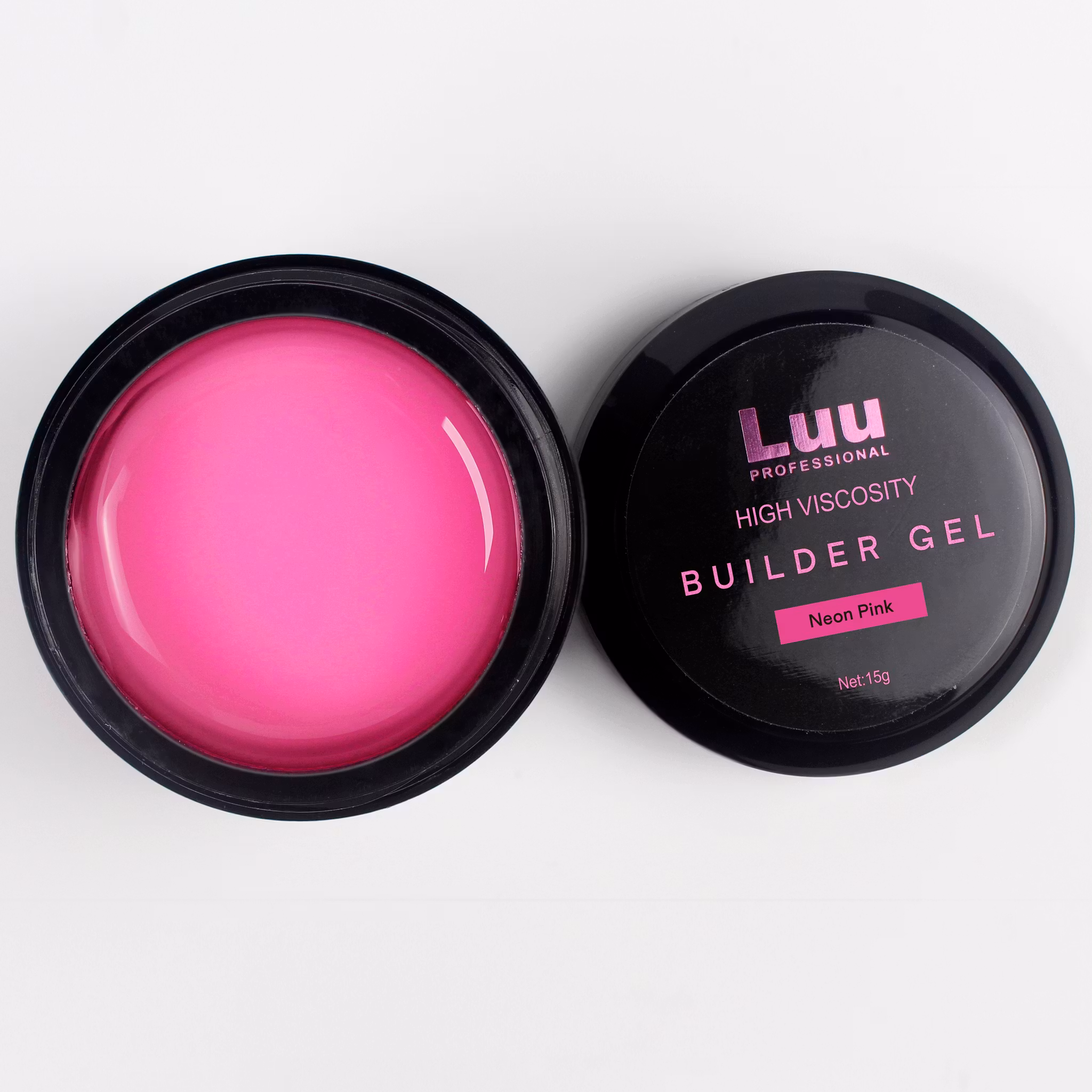 Gel builder Neon pink high viscosity 15g