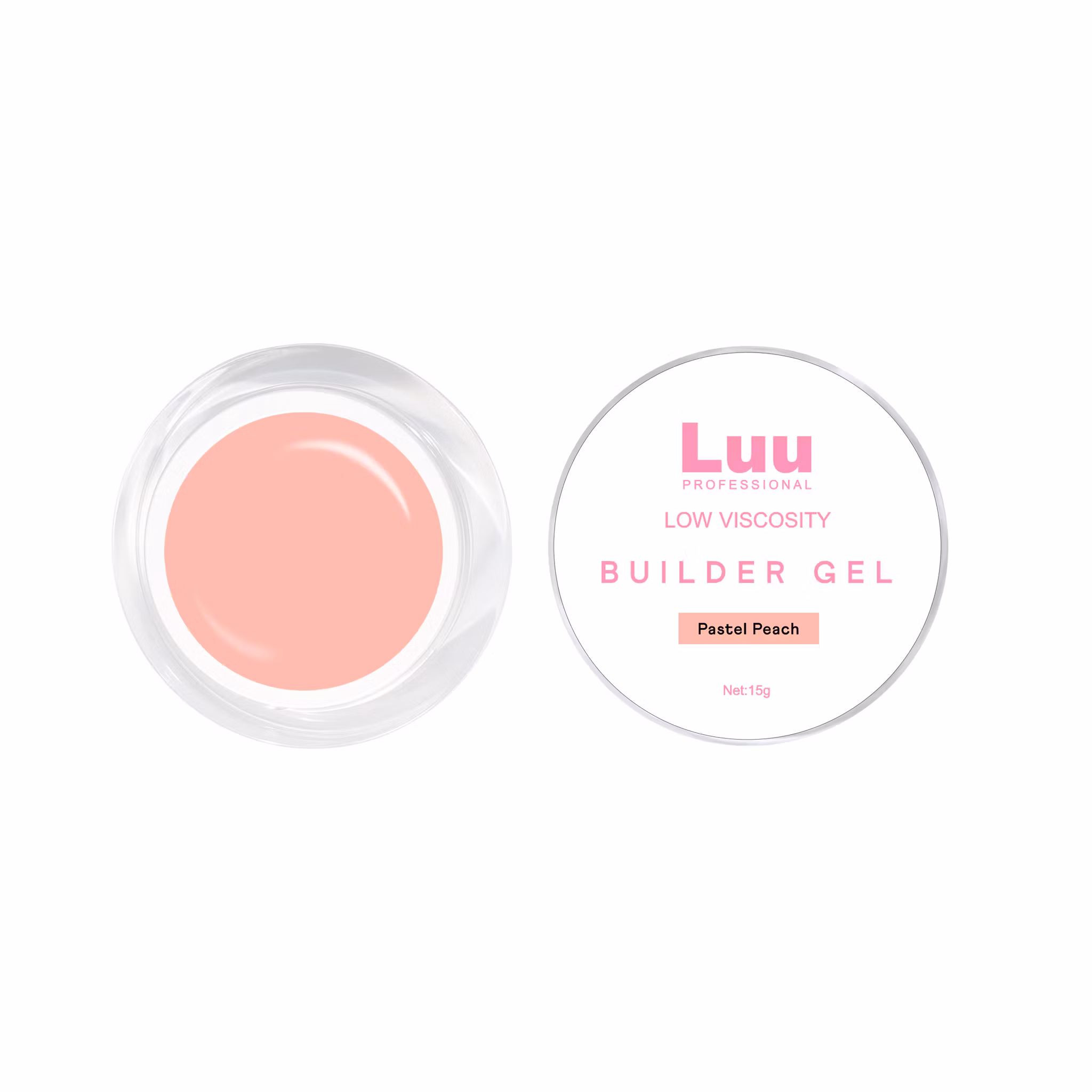 Gel builder Pastel peach Low viscosity 15g