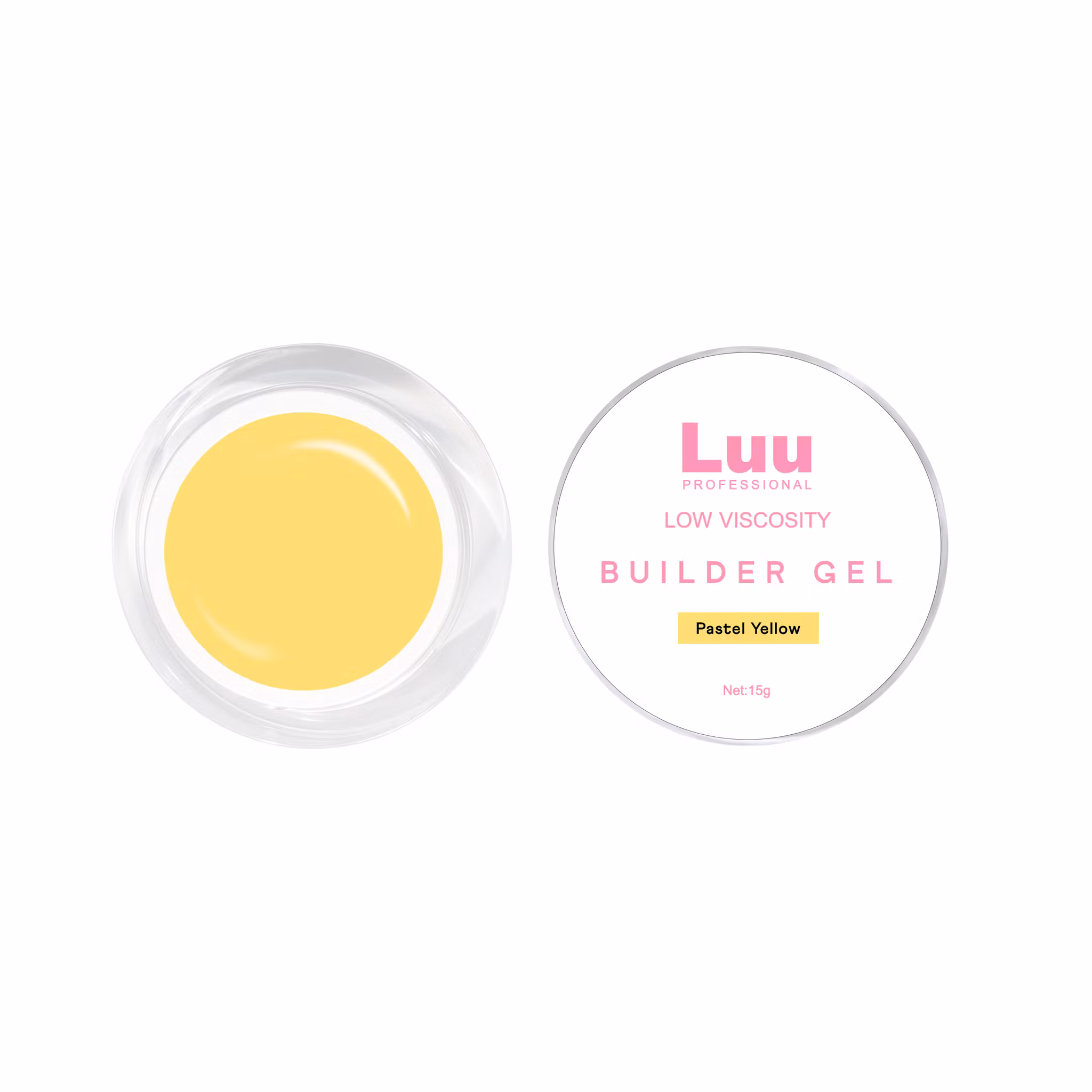 Gel builder Pastel yellow Low viscosity 15g