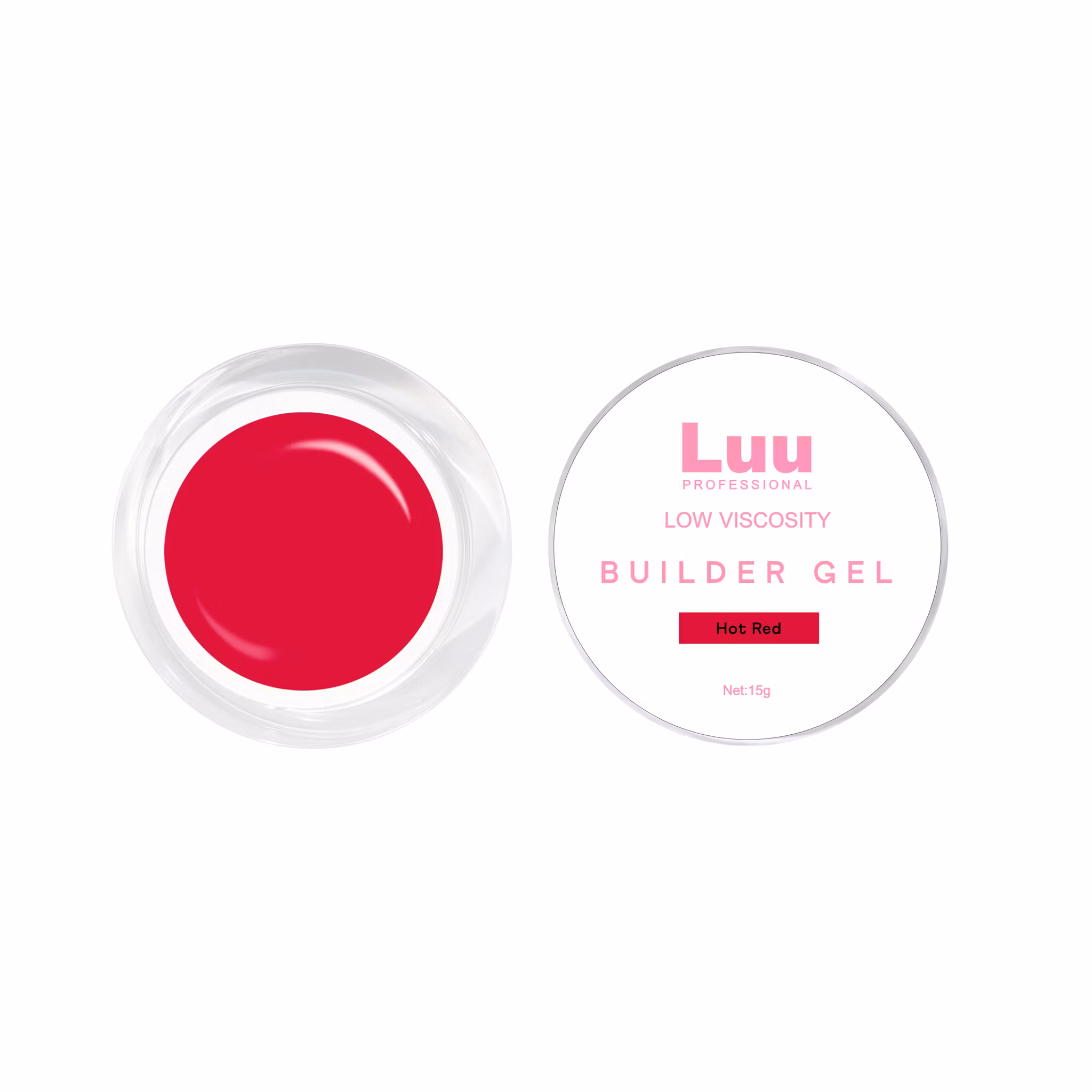 Gel builder Hot red low viscosity 15g