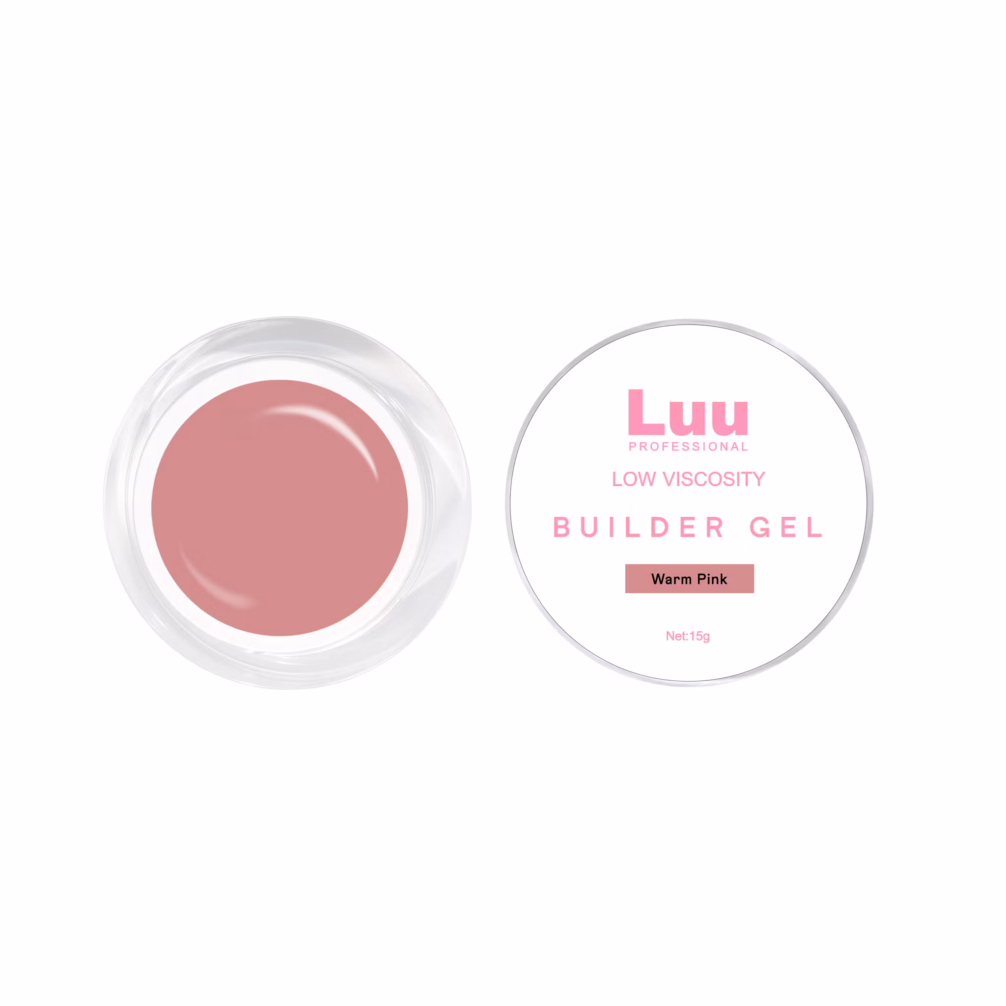 Gel builder Warm pink low viscosity 15g