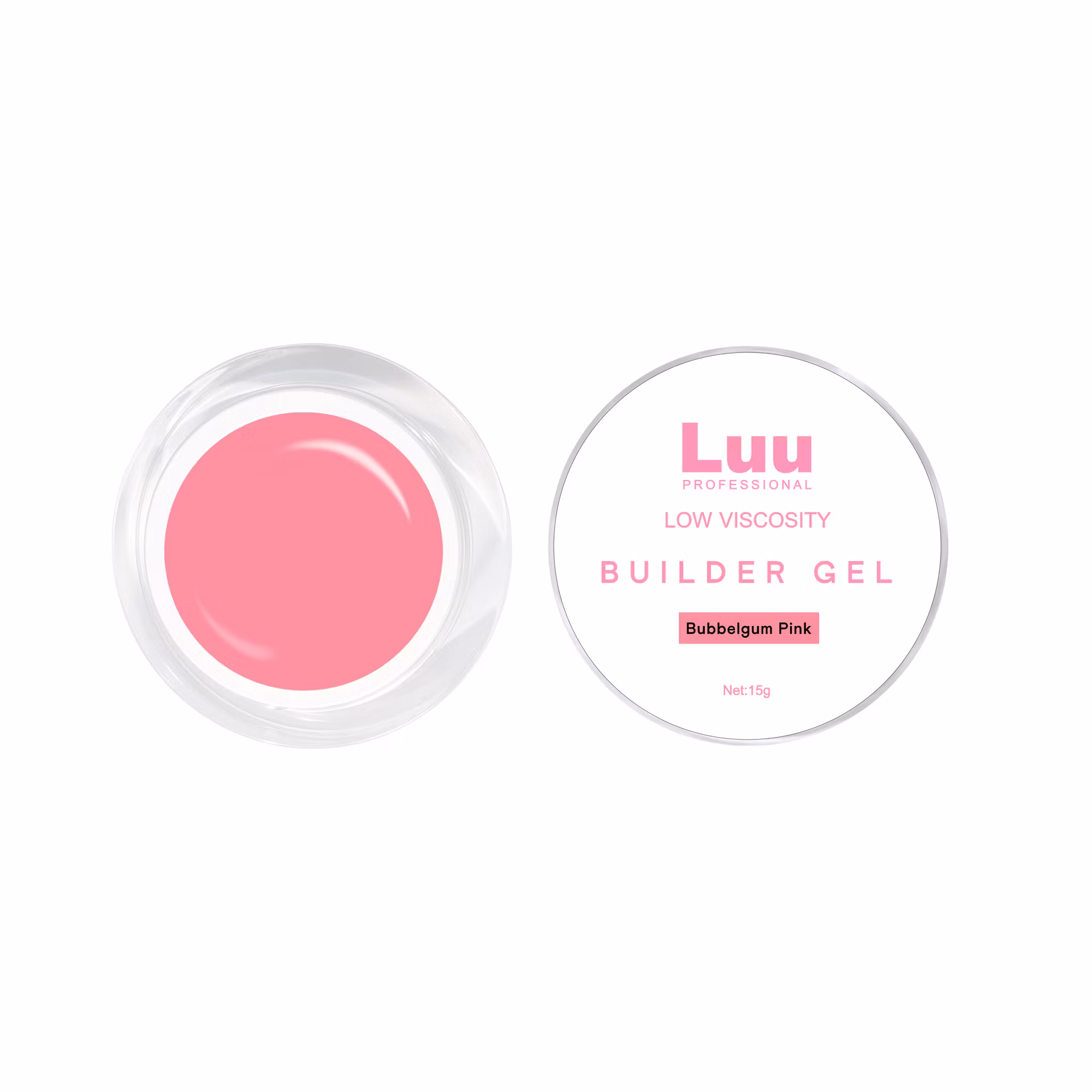 Gel builder Bubbelgum pink low viscosity 15g