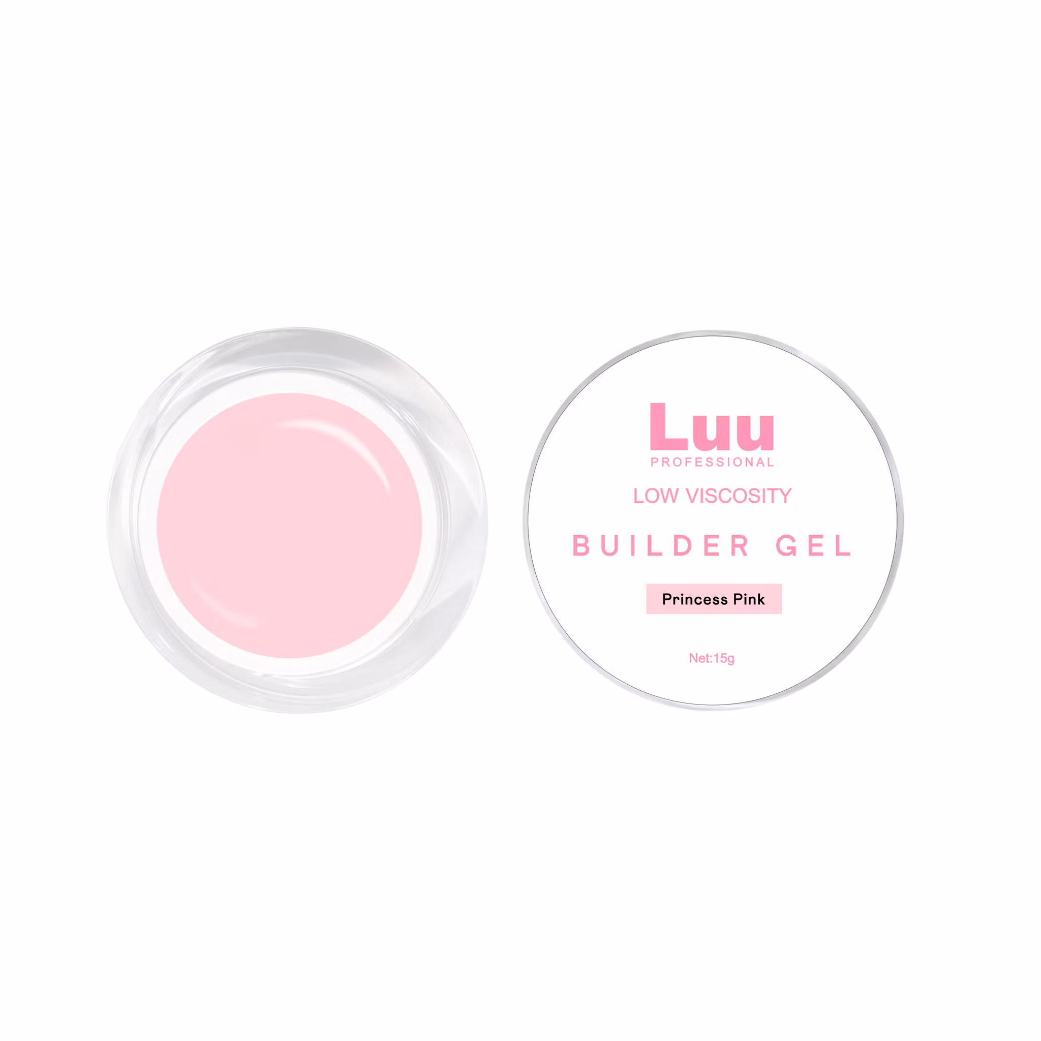 Gel builder Princess pink low viscosity 15g