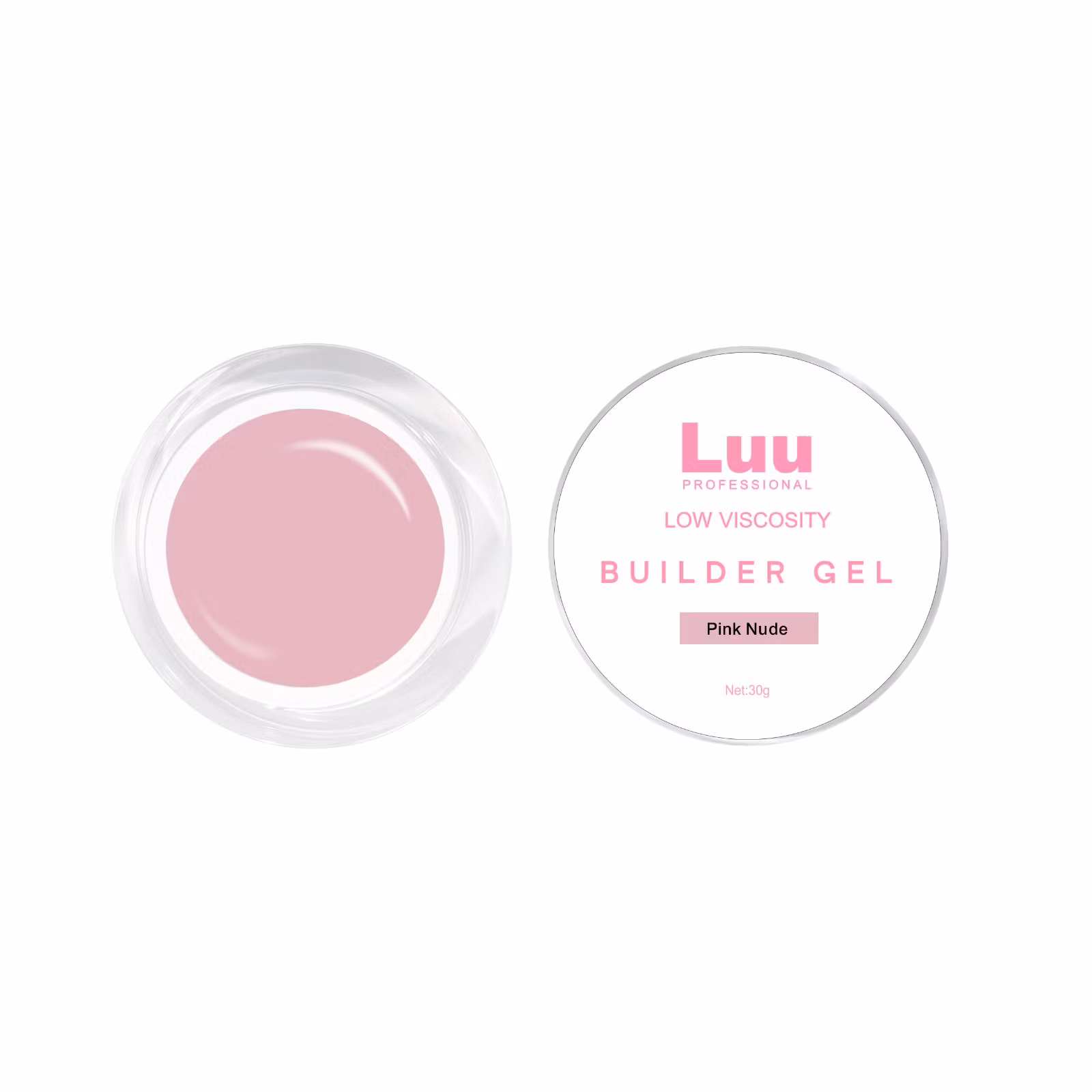 Gel builder Pink nude low viscosity 30g