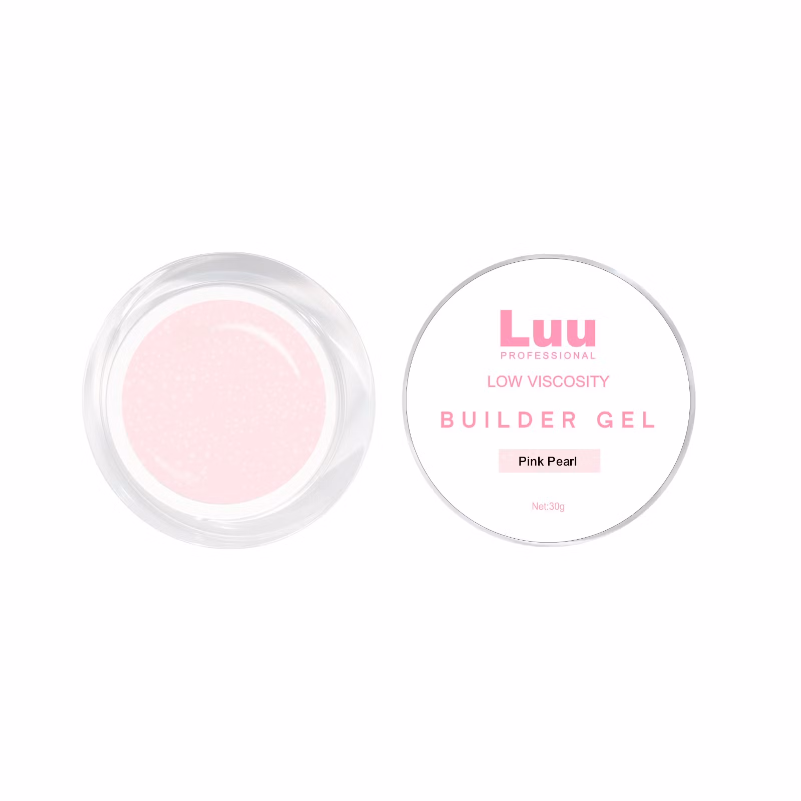 Gel builder Pink Pearl low viscosity 30g