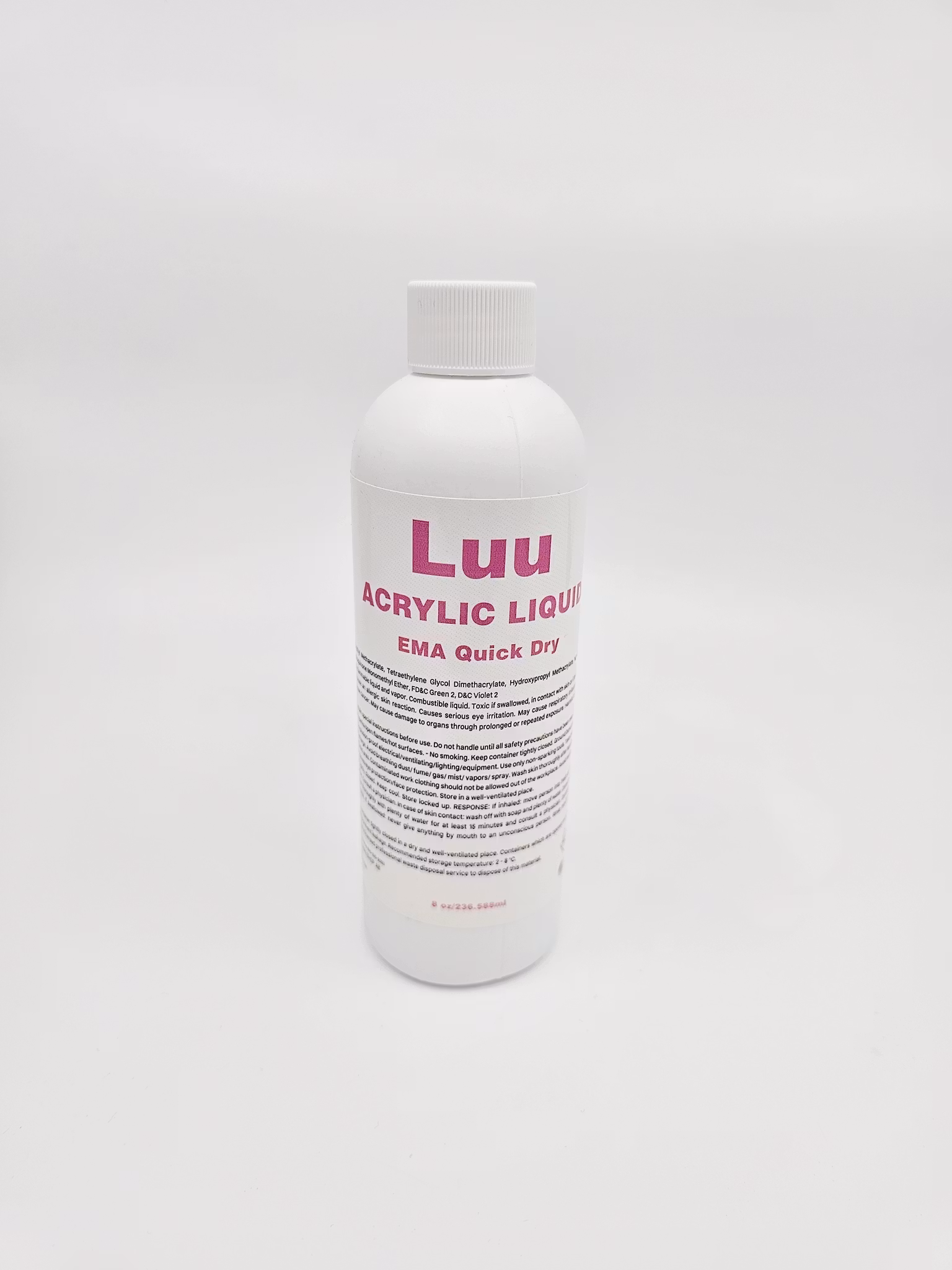 Ema quick dry acrylic liquid-  8oz/ 236ml